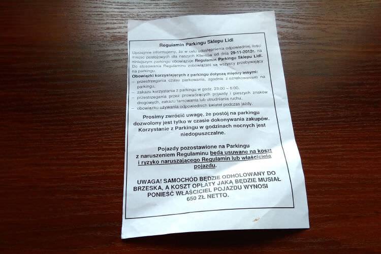 Parkowanie pod Lidlem może być bardzo drogie