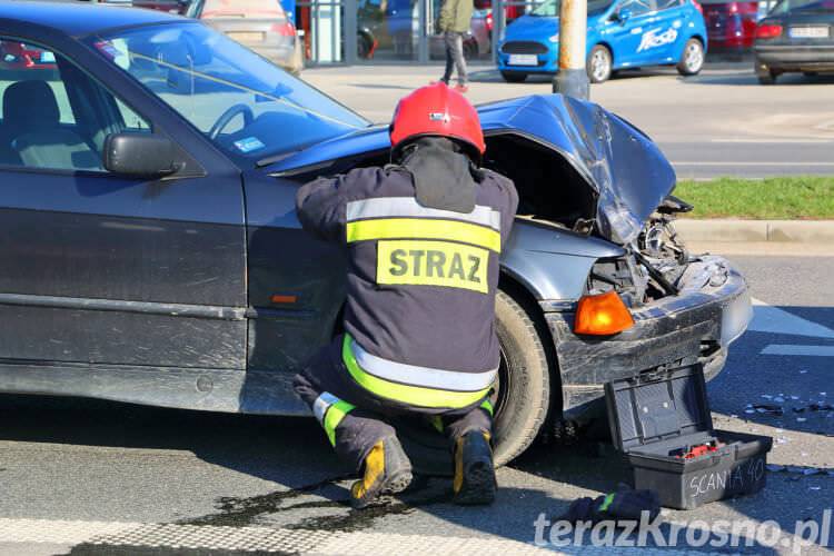 Zderzenie trzech samochodów