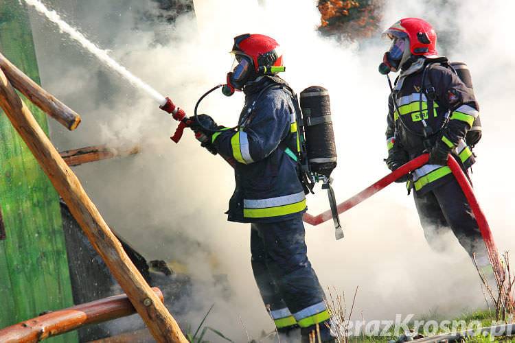 Pożar domku letniskowego w Szczepańcowej