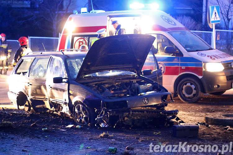 Wypadek w Zręcinie. Kierowca z promilami