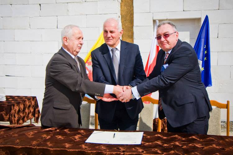 Wmurowali kamień węgielny pod budowę sali gimnastycznej 