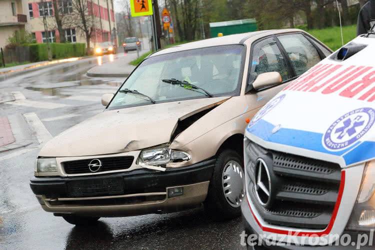 Zderzenie na ul. Krakowskiej w Krośnie