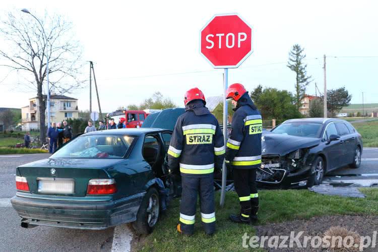 Wypadek na skrzyżowaniu w Iwoniczu