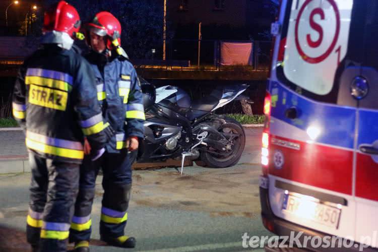 Kierowca nie opanował motocykla