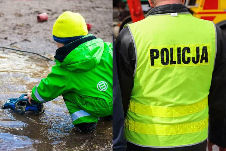 2-latka bawiła się na jezdni w kałuży, jej rodzice byli pijani