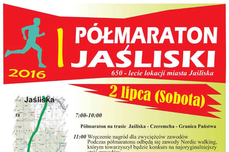 I Jaśliski Półmaraton - zaproszenie