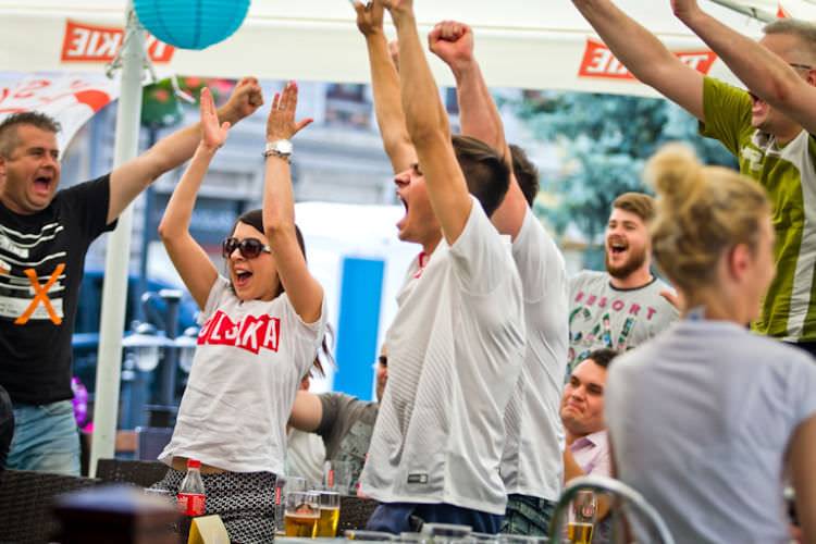 Mecz Polska - Szwajcaria. Tak kibicowali w Krośnie