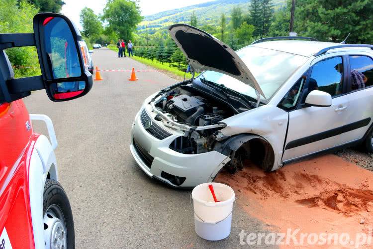 Zderzenie podczas wyprzedzania w Iwli