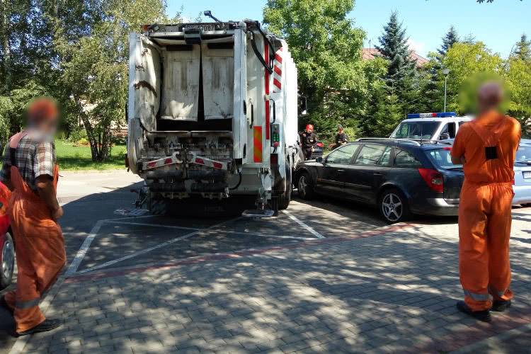 Kolizja podczas cofania