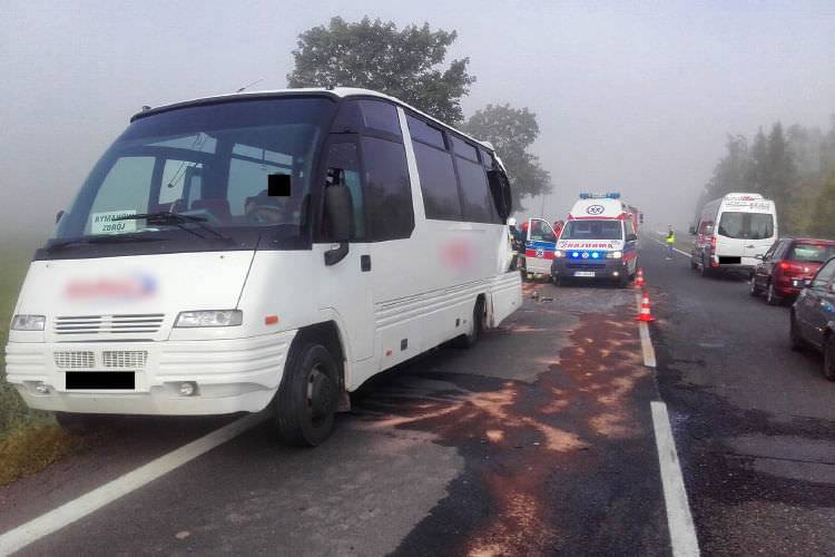 Wypadek w Rymanowie, siedem osób poszkodowanych