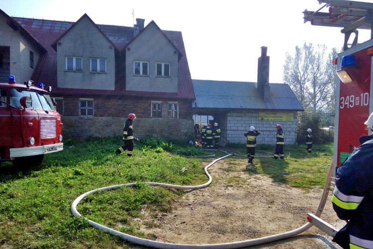 Pożar w kotłowni przy dukielskim browarze