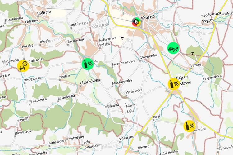 Mapa zagrożeń bezpieczeństwa. Możesz zgłosić zagrożenie przez internet