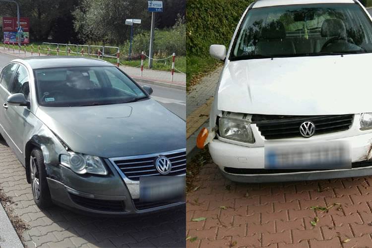 Wymuszenie pierwszeństwa. Kolizja na Korczyńskiej