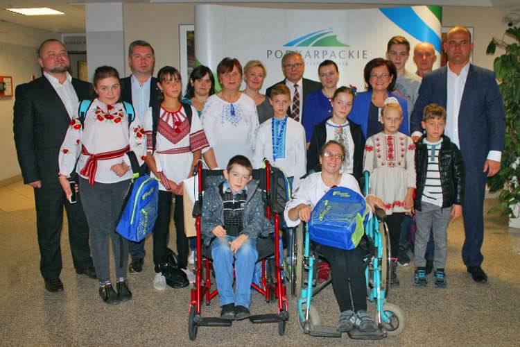 Niepełnosprawne dzieci z Ukrainy w Korczynie