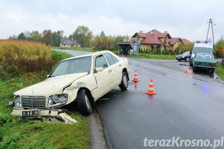 Kolizja w Iskrzyni. Kierowca był nietrzeźwy