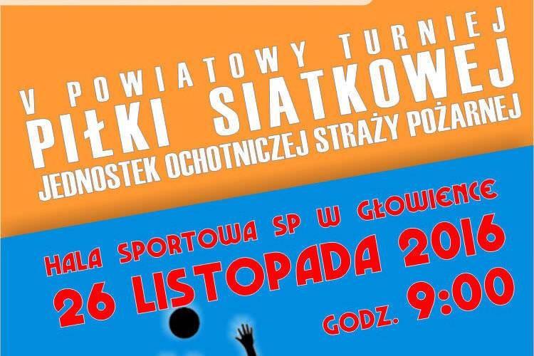 Zaproszenie na V Powiatowym Turnieju Piłki Siatkowej Jednostek OSP
