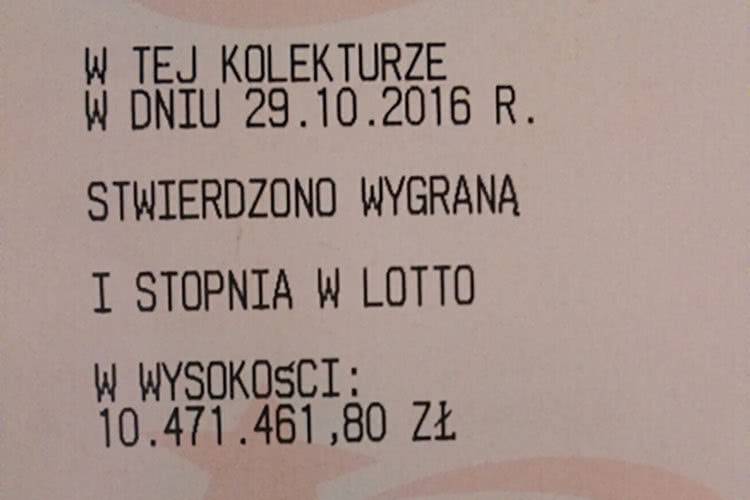 Chochlik wkradł się do lottomatów