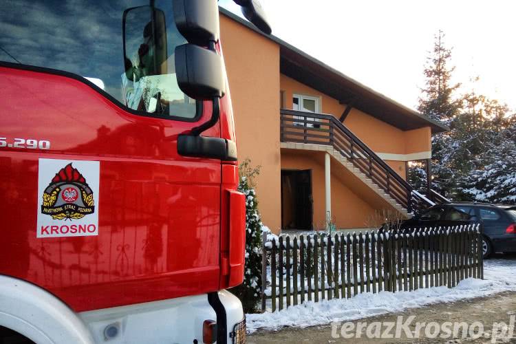 Zręcin. Pożar w domu przy ul. Krzywej