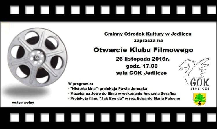 W sobotę otwarcie Klubu Filmowego w Jedliczu
