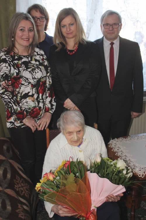 100 urodziny pani Ludwiki Kwiatkowskiej z Korczyny
