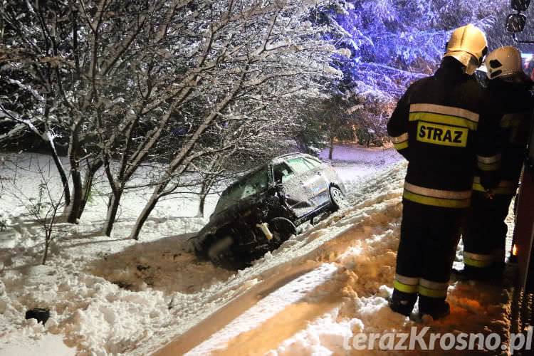 Zderzenie dwóch samochodów w Iwoniczu