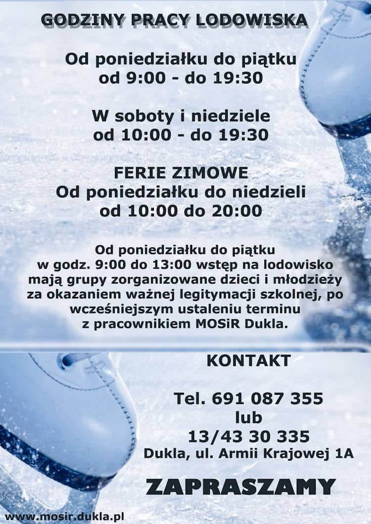Dukla: Jutro otwarcie lodowiska