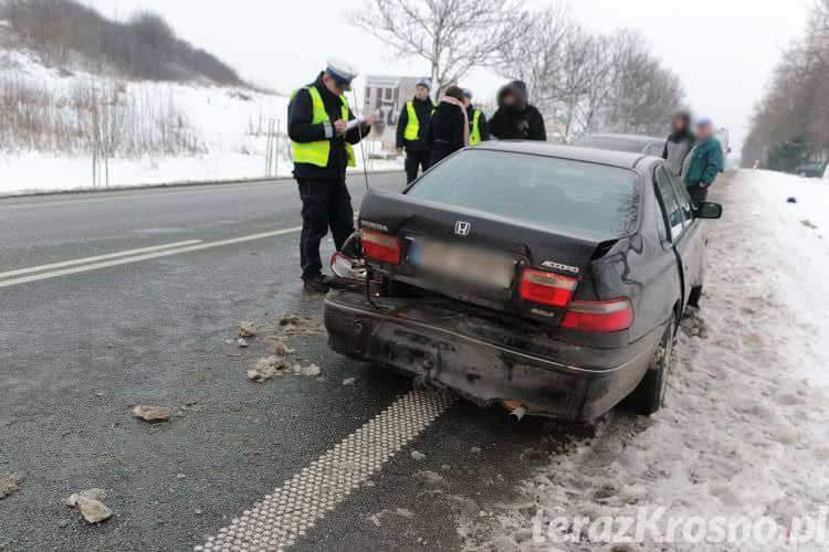 Cztery samochody zderzyły się na Bieszczadzkiej