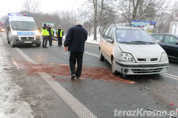 Cztery samochody zderzyły się na Bieszczadzkiej
