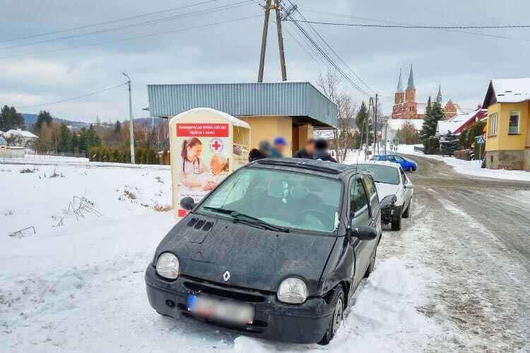 Odrzykoń. Zderzenie na skrzyżowaniu