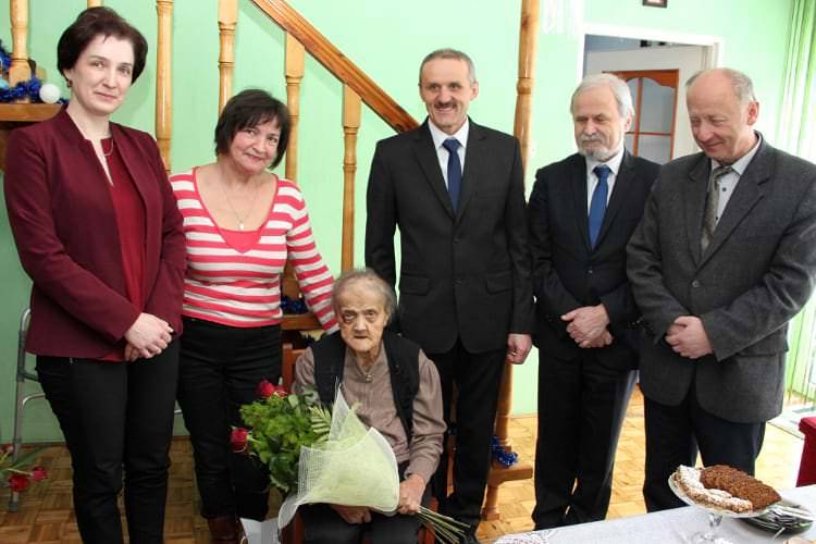 Odwiedzili najstarszą mieszkankę gminy Jedlicze
