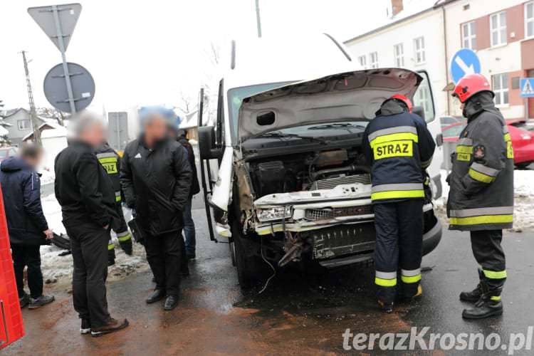 Zderzenie dwóch busów w Miejscu Piastowym