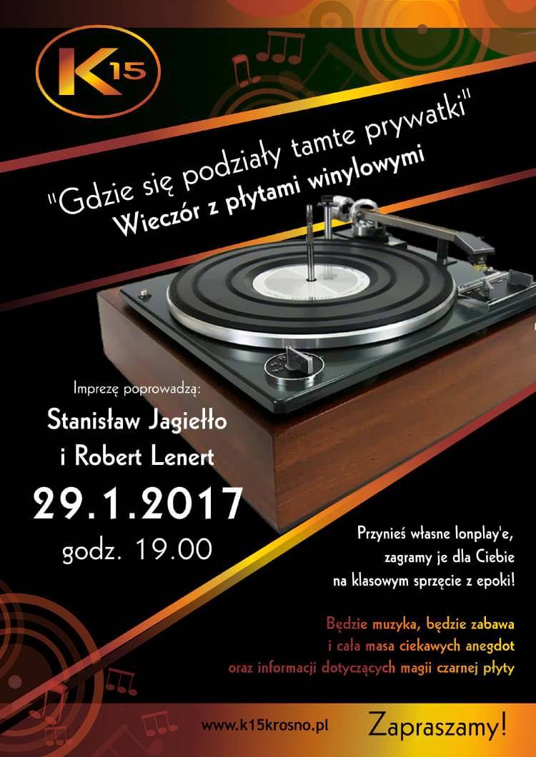 "Gdzie się podziały tamte prywatki?" - wieczór z płytami winylowymi w K15