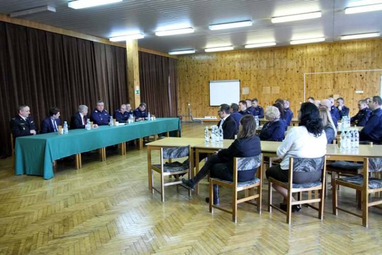 Odprawa roczna w Komendzie Miejskiej Policji w Krośnie