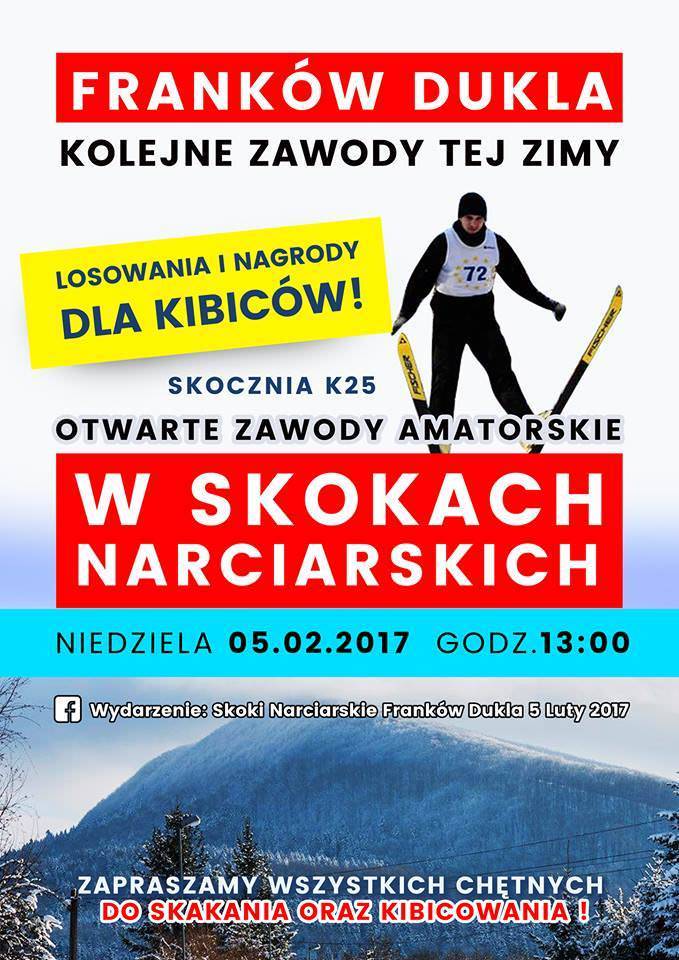 W niedzielę amatorskie skoki narciarskie w Dukli