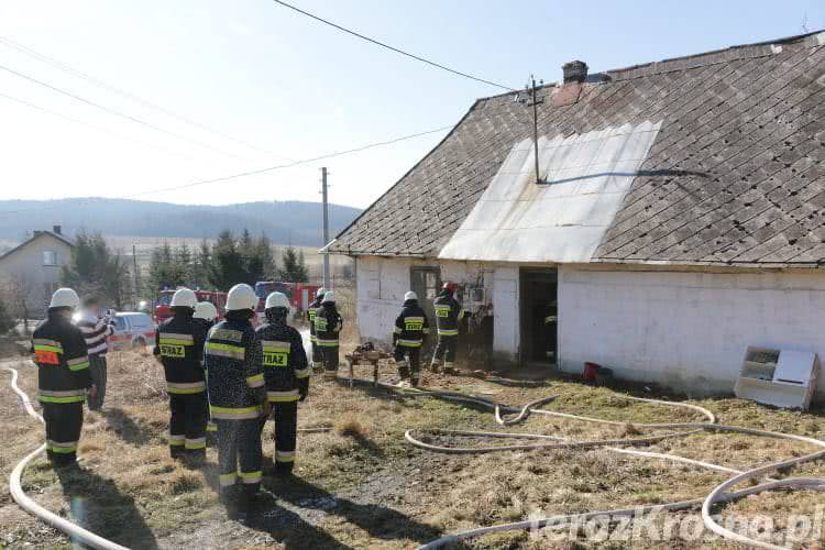 Pożar pustostanu w Żeglcach