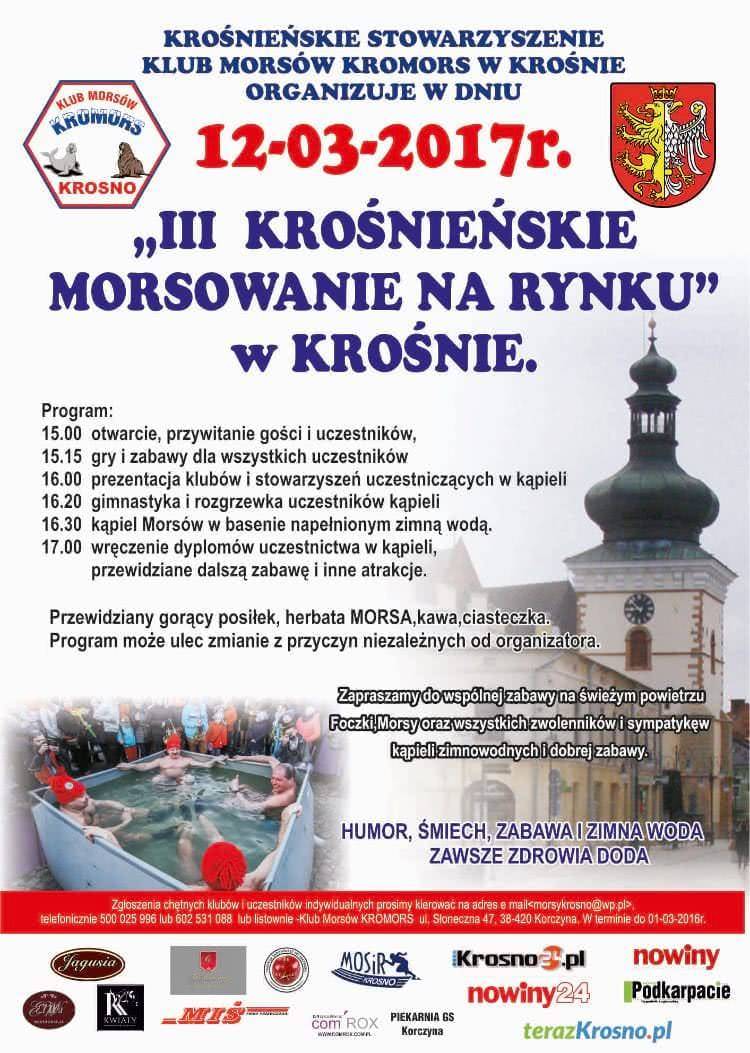 III Krośnieńskie Morsowanie na Rynku - zaproszenie
