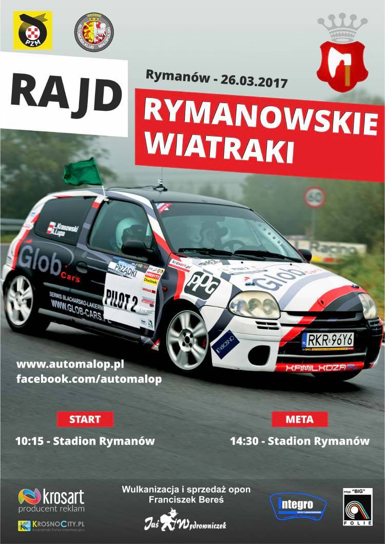 Szybkie samochody będą się ścigać w Rymanowie