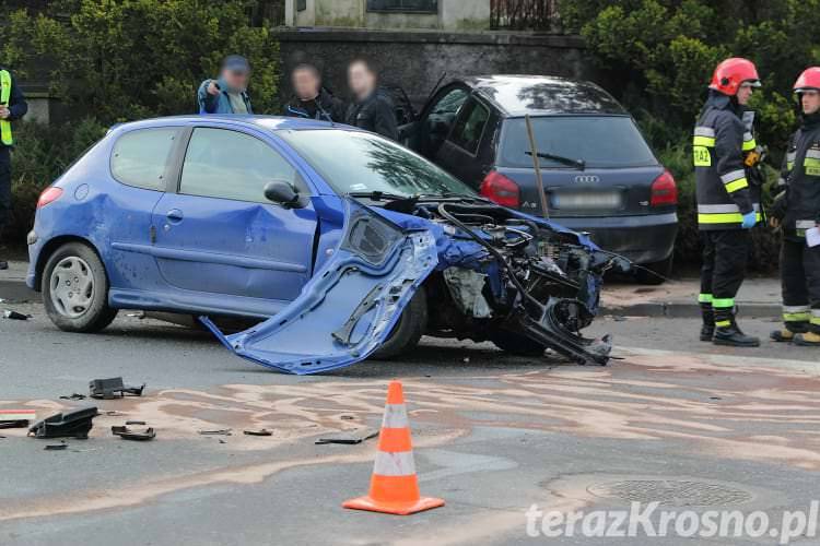 Wymusiła pierwszeństwo na skrzyżowaniu. Kolizja w Krośnie