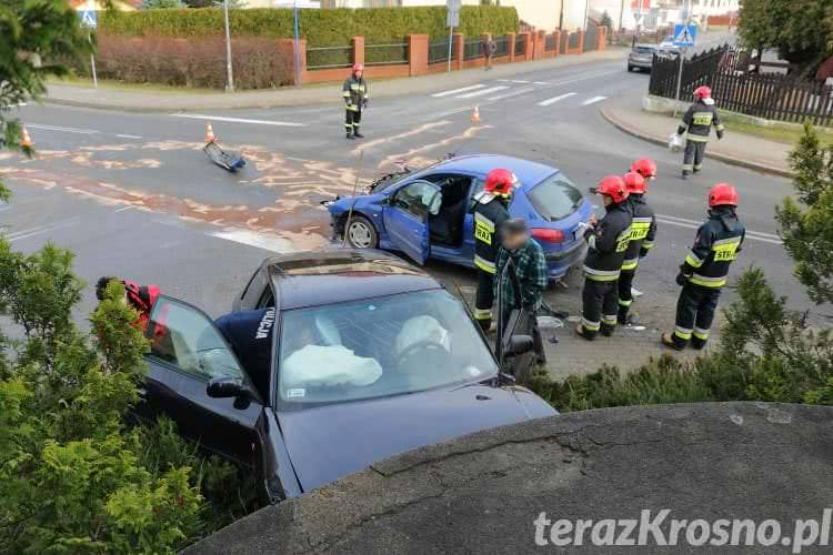 Wymusiła pierwszeństwo na skrzyżowaniu. Kolizja w Krośnie