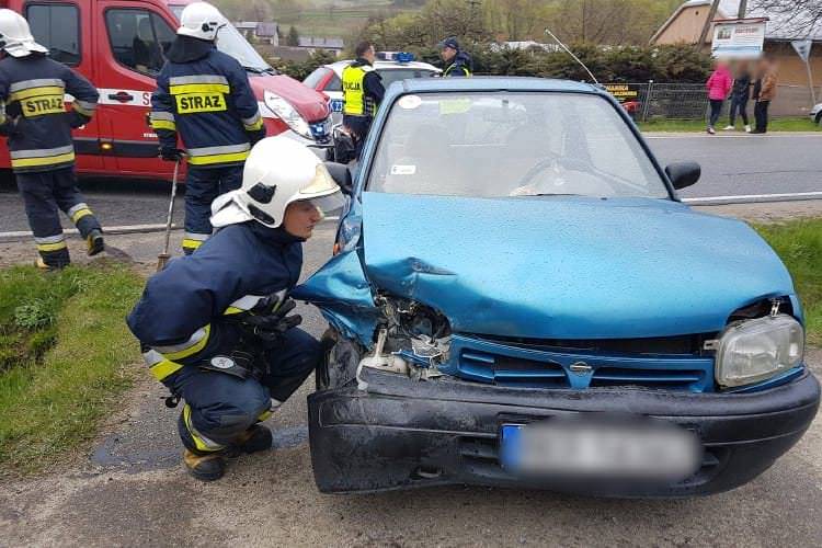Dwie kolizje w Posadzie Górnej w tym samym miejscu