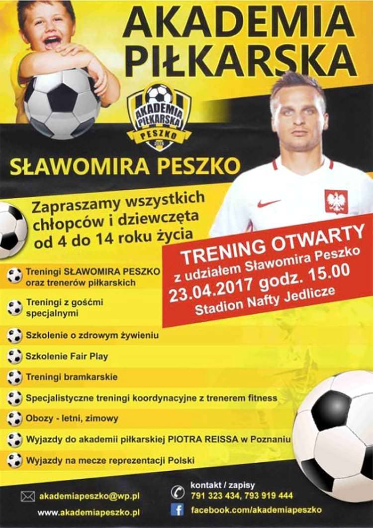 Sławomir Peszko otwiera Akademię Piłkarską w Jedliczu