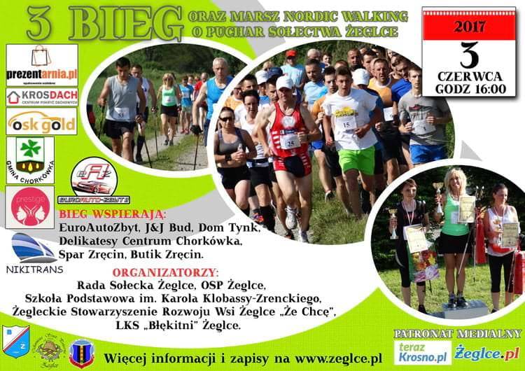 Ruszyły zapisy do III Biegu i Marszu Nordic Walking o Puchar Sołectwa Żeglce