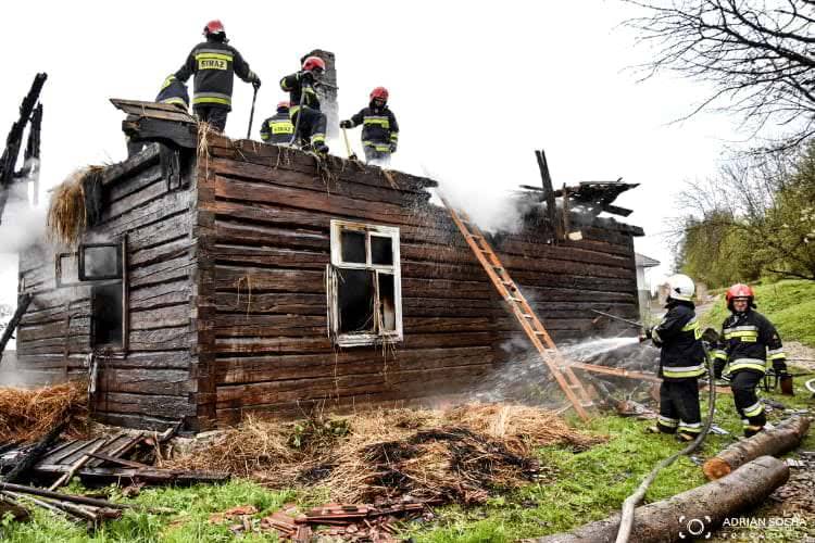 Tragiczny pożar w Cergowej. Jedna osoba nie żyje