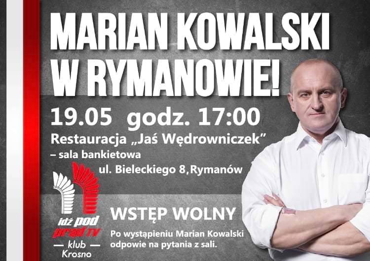 Spotkanie z Marianem Kowalskim w Rymanowie - zapowiedź