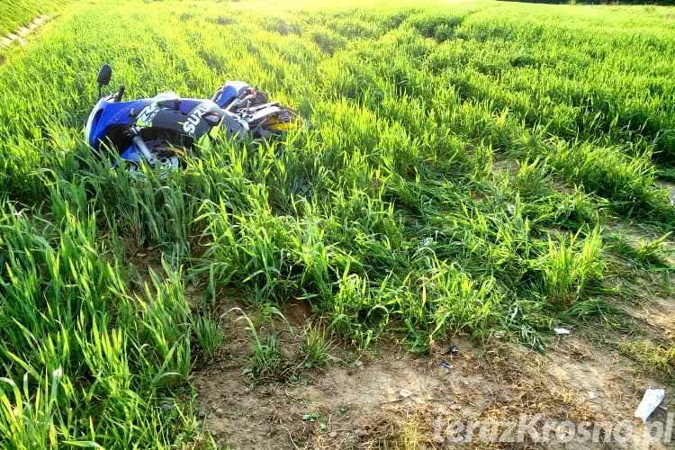 Wypadek w Krośnie. Pasażerka motocykla w szpitalu