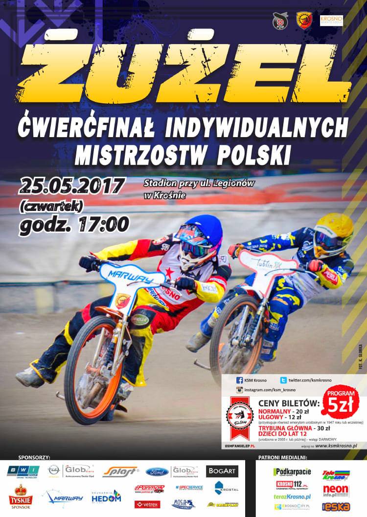 W czwartek ćwierćfinał Indywidualnych Mistrzostw Polski w Krośnie