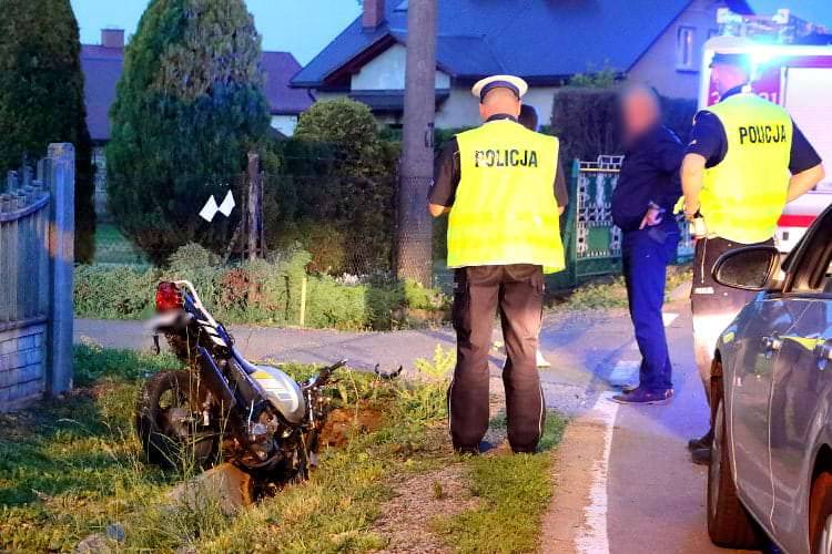 Wjechał w przepust, był pijany