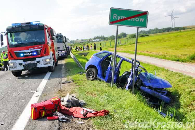 Poważny wypadek w Rymanowie