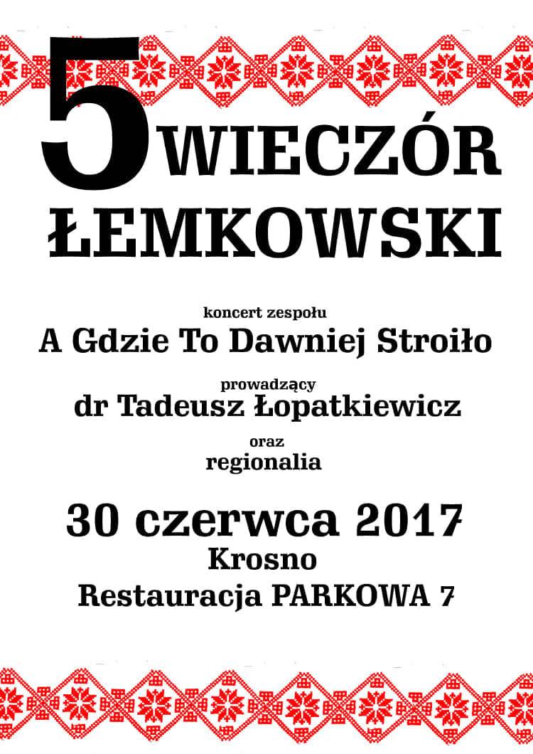5 Wieczór Łemkowski już niedługo w Krośnie