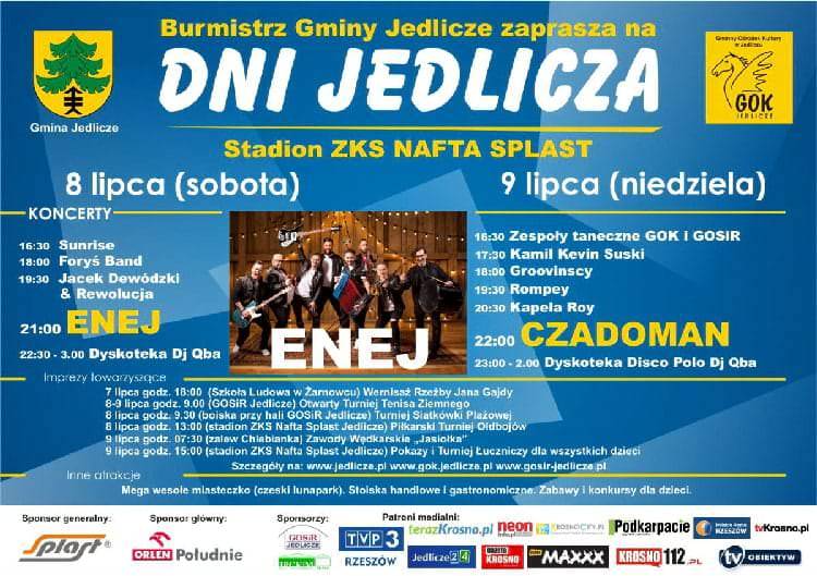 Dni Jedlicza 2017. Gwiazdą Enej i Czadoman!